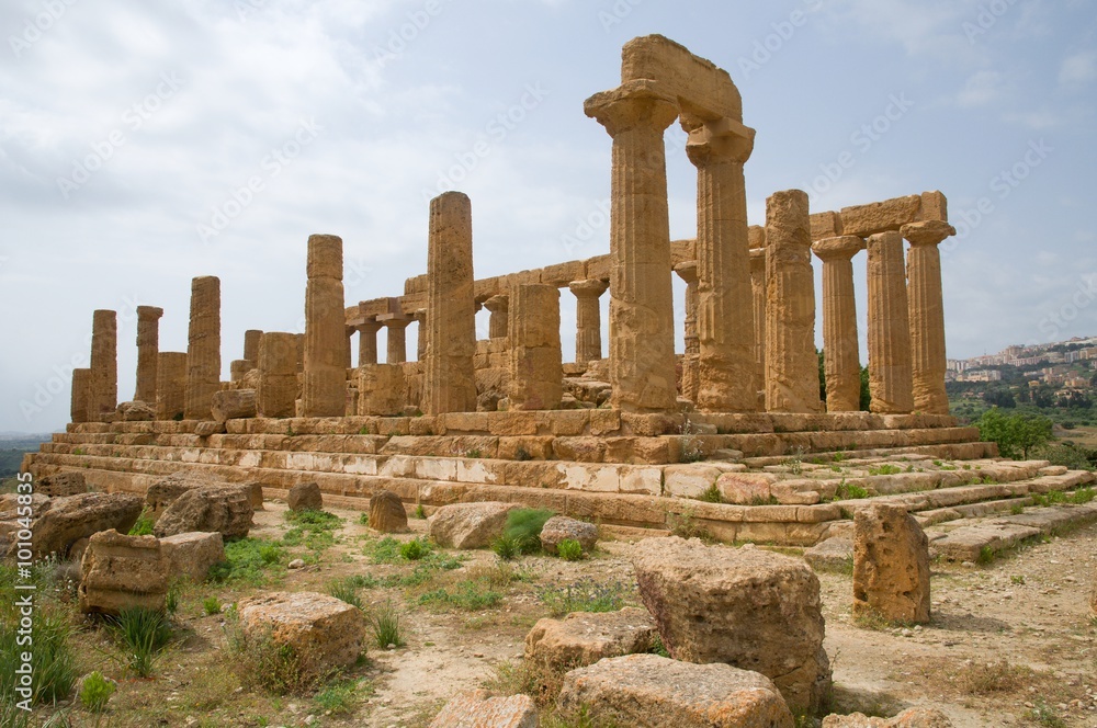 The Temple of Juno in the Agrigento, Sicily, Italy