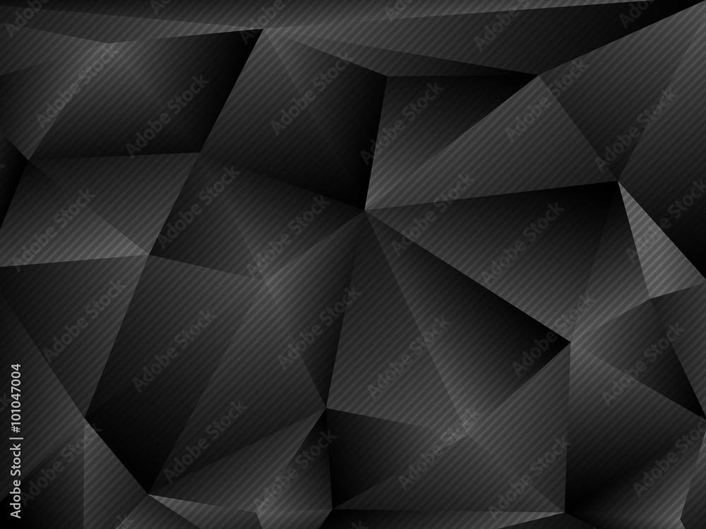 Black and White Abstract Polygonal Background. Black and White Abstract Polygonal Background.