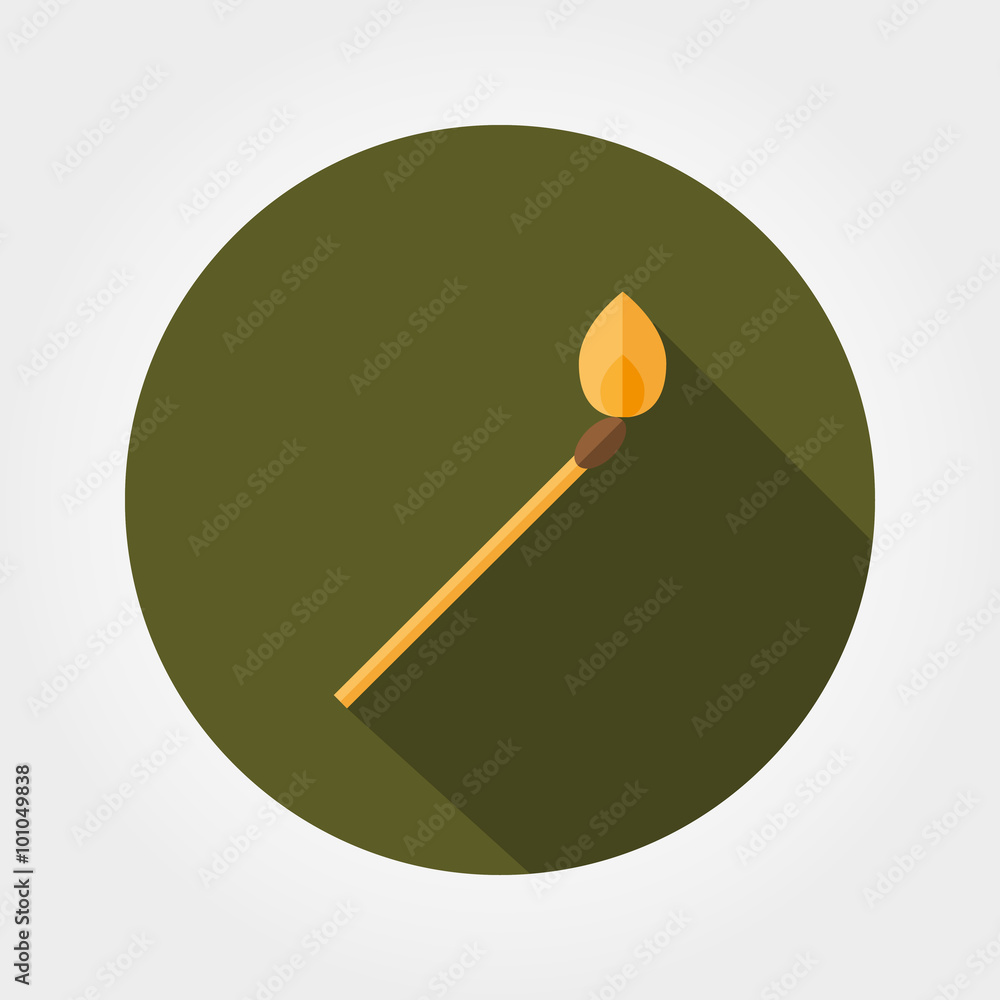 Burning Lucifer match. Burning Lucifer match.