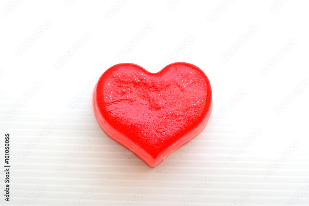 Red heart sign Red heart sign