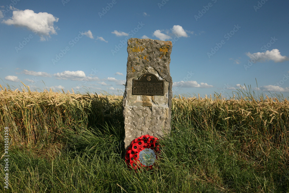 Battlefield of the Battle of Waterloo (1815) near Brussels, Belg