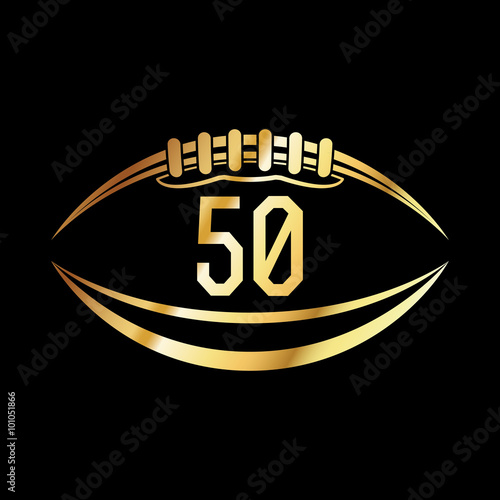 American Football 50 Emblem