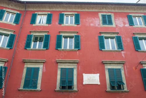 Facciata palazzo signorile  centro storico  Pisa