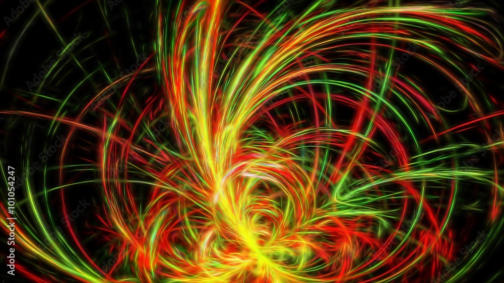 Obraz premium Colorful futuristic graphic wallpaper
