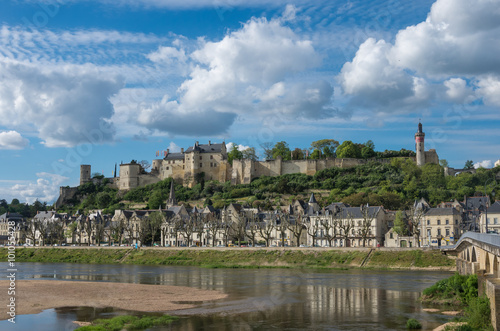 Chinon castle. Loire valley