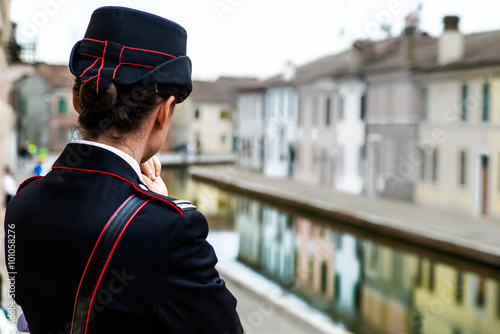 Woman Uniform, Carabiniere Donna in divisa photo