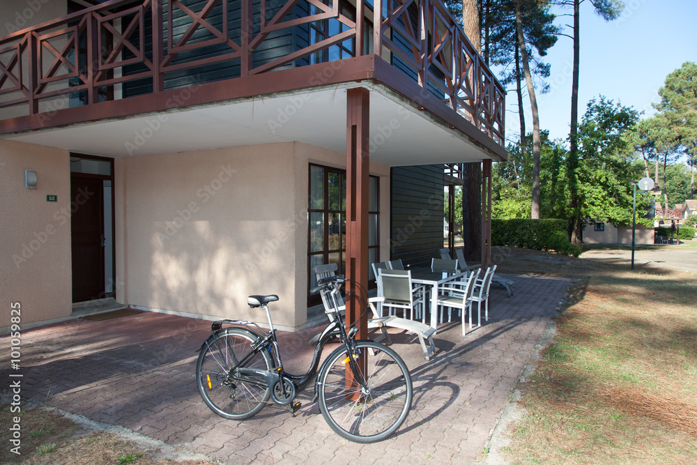 View of the exterior of a beautiful modern house View of the exterior of a beautiful modern house