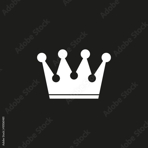 Crown   - vector icon.