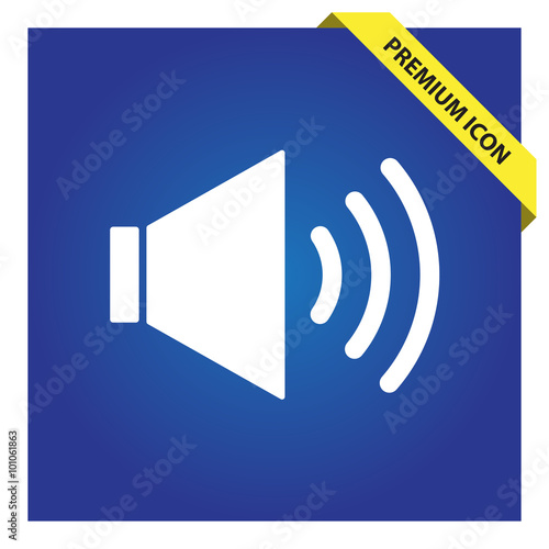 Volume on sign icon