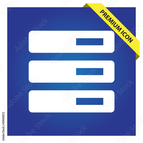 Data server sign icon