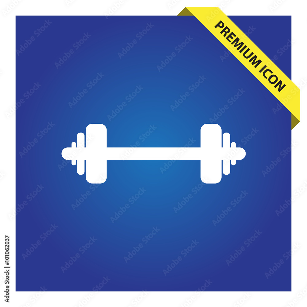 Barbell sign icon Barbell sign icon