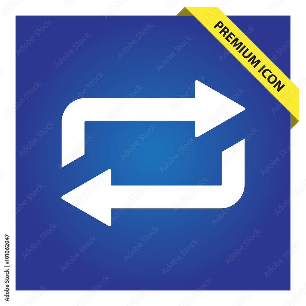 Repeat, loop sign icon Repeat, loop sign icon