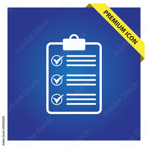 Blank paper sign icon