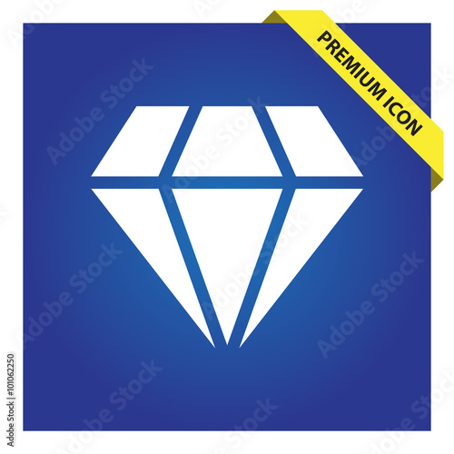 Diamond sign icon for web a...