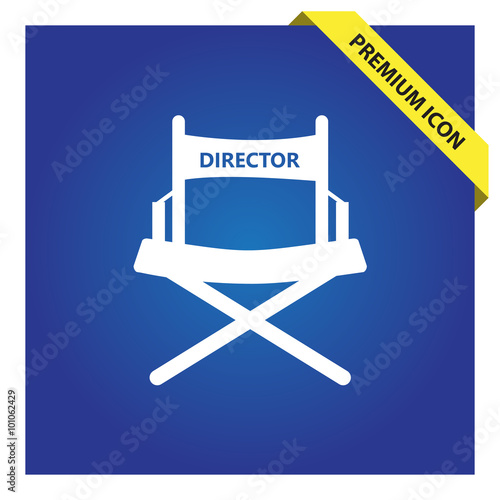 Director chair sign icon.