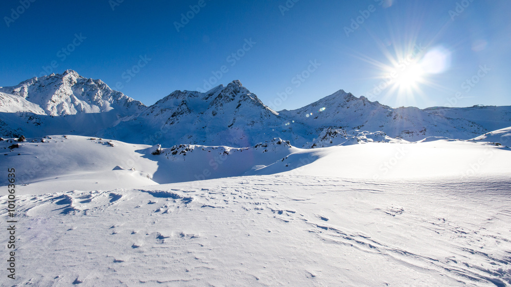 Austrian Alps in Winter