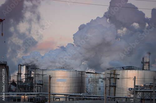 Oil Refinery Spewing Gas Emissions © R. Gino Santa Maria