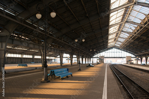 KALININGRAD, RUSSIA - JANUARY 06, 2016: The railway station in K