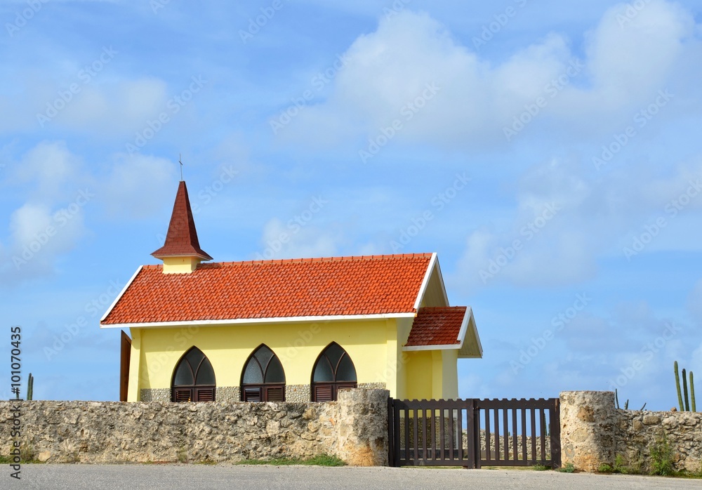 Fototapeta premium Alto Vista Chapel on the island of Aruba