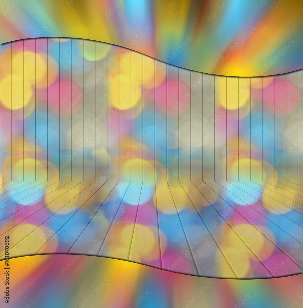 Obraz premium Wall and floor background with a header and footer