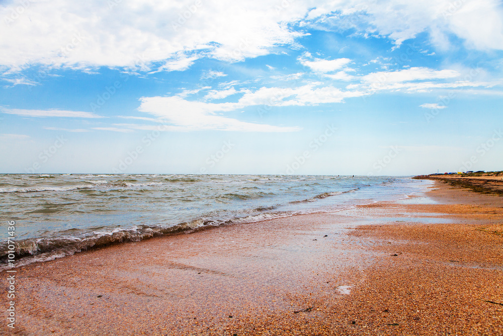 Blue sky,sun and sea