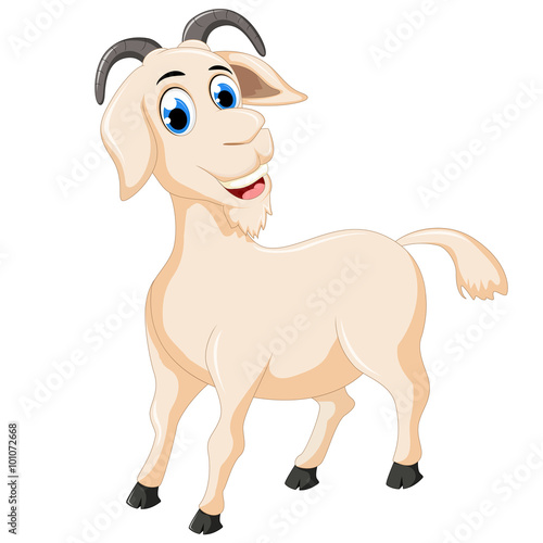 Cute goat cartoon