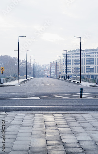 Street in the city photo