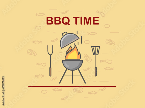 BBQ time. Background