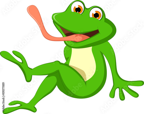 cute frog cartoon