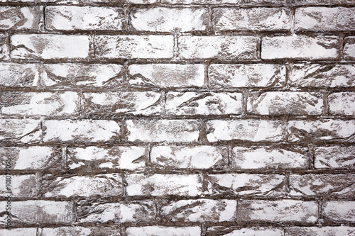 White brick wall texture. Urban city background.
