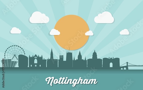 Nottingham skyline