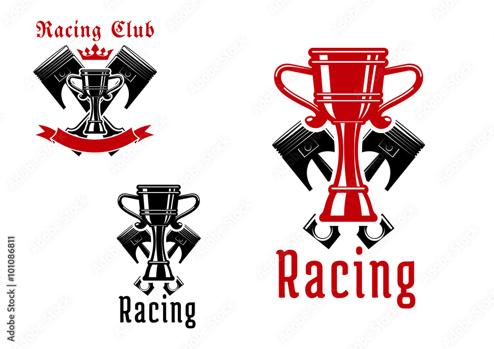 Racing sport club or competition icon design Racing sport club or competition icon design
