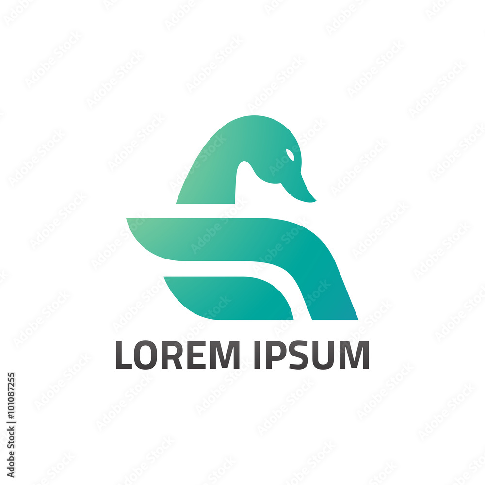 Swan Abstract Logo Swan Abstract Logo