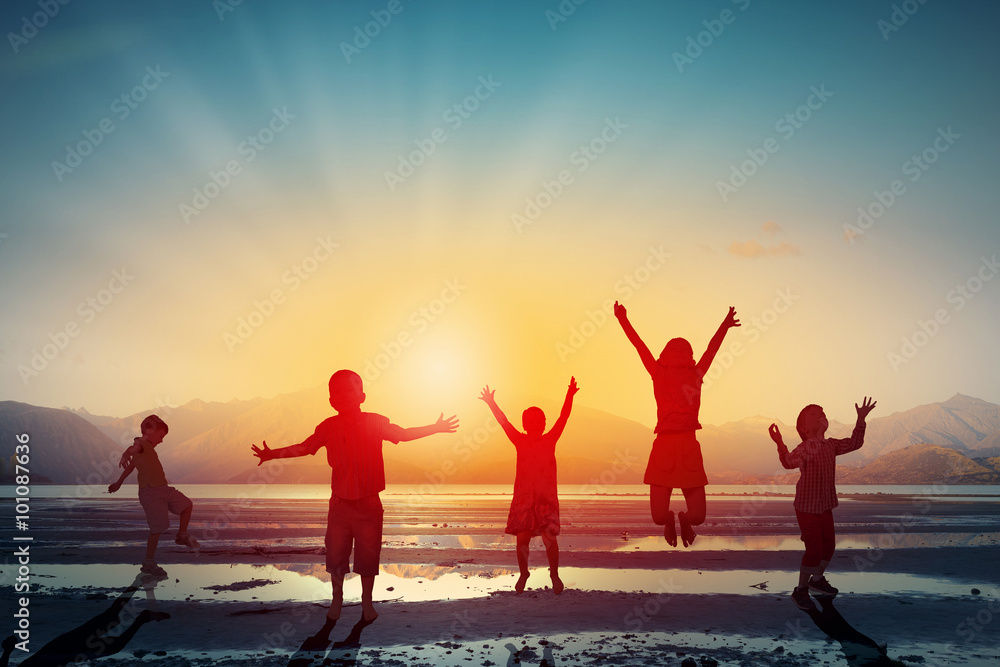 Fototapeta premium Happy careless childhood