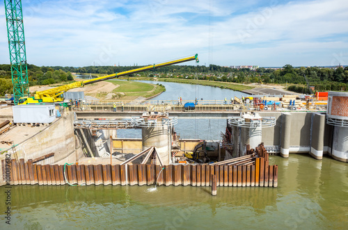 Modern dam reconstruction photo