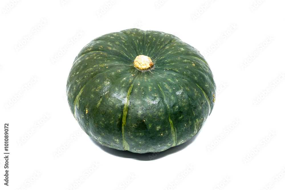 Green Pumpkin isolated on white background Green Pumpkin isolated on white background