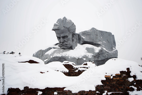 Plakat w ramie Мемориальный комплекс Брестская крепость в Бларуси