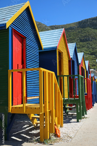 St. James Beach Strandhütten. Kapstadt  © Benshot