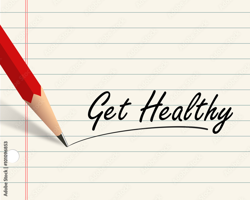 Pencil paper - get healthy Pencil paper - get healthy