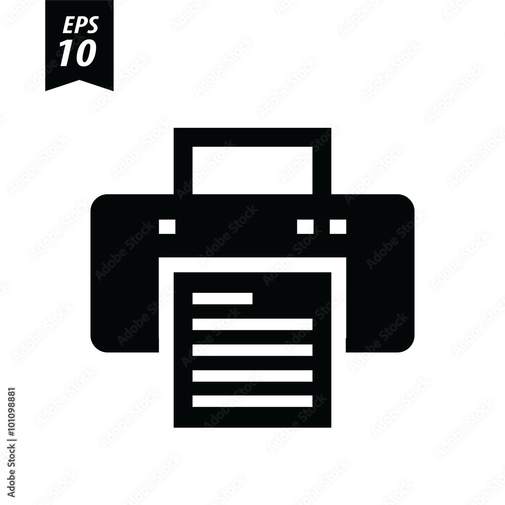 Printer icon, vector illustration. Printer icon, vector illustration.