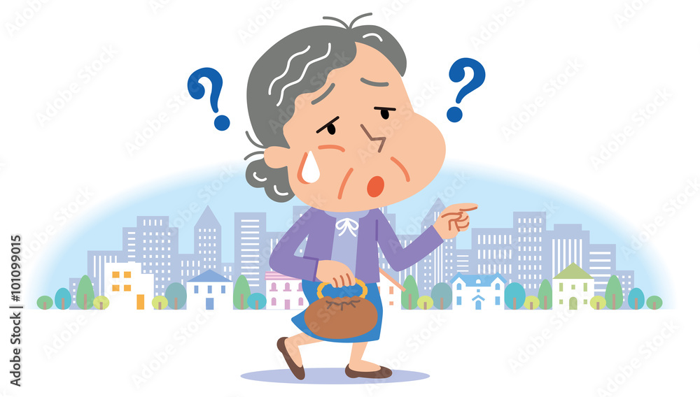 迷子 高齢者 Stock イラスト Adobe Stock