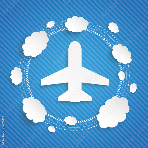 Plane Clouds Cycle Infographic