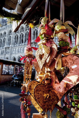 Photography traditional winter decoration by Christmas Market