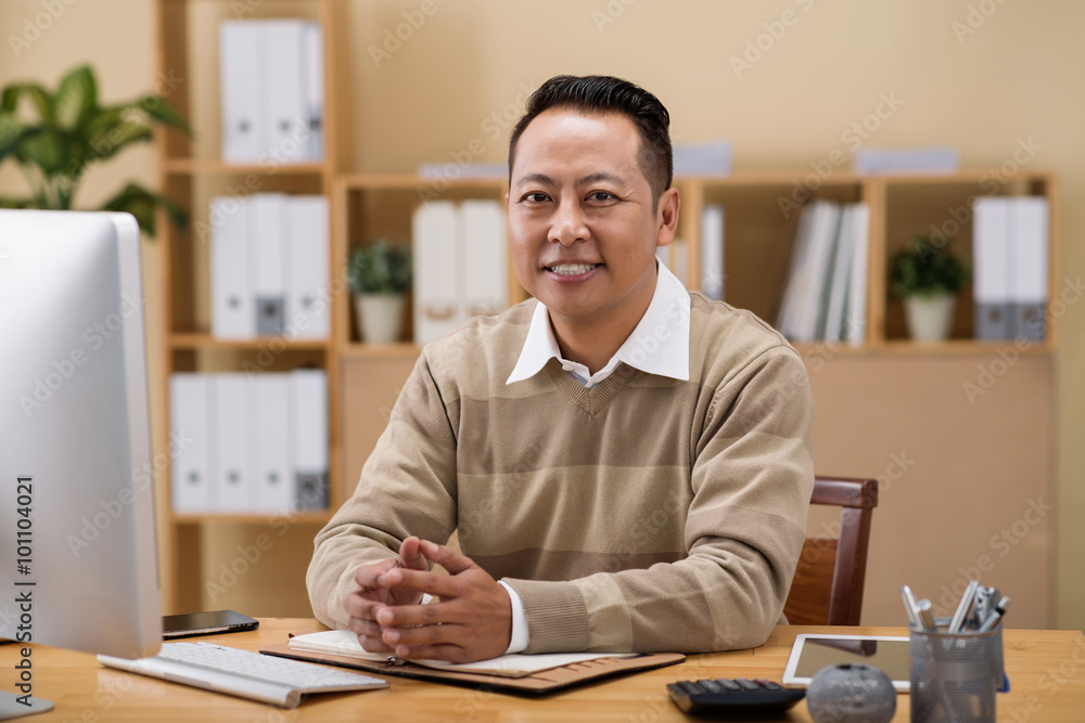Cheerful businessman Cheerful businessman