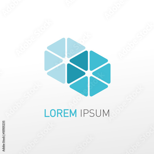 abstract hexagon logo