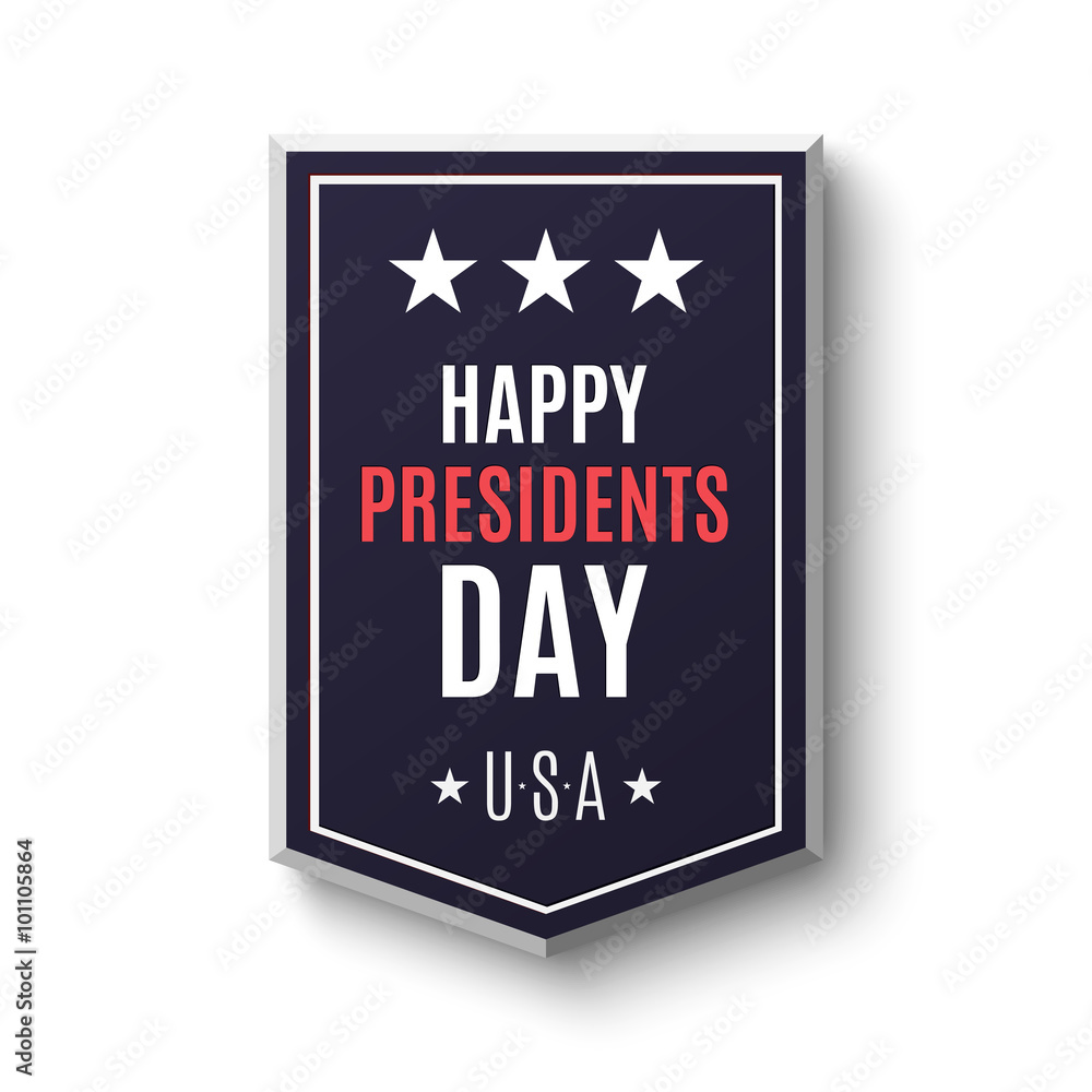 Happy Presidents day banner.