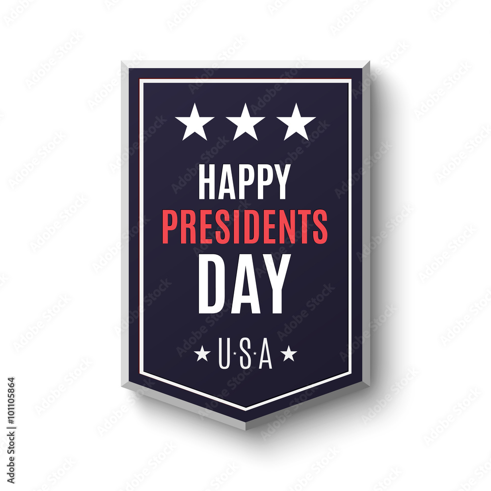 Happy Presidents day banner. Happy Presidents day banner.
