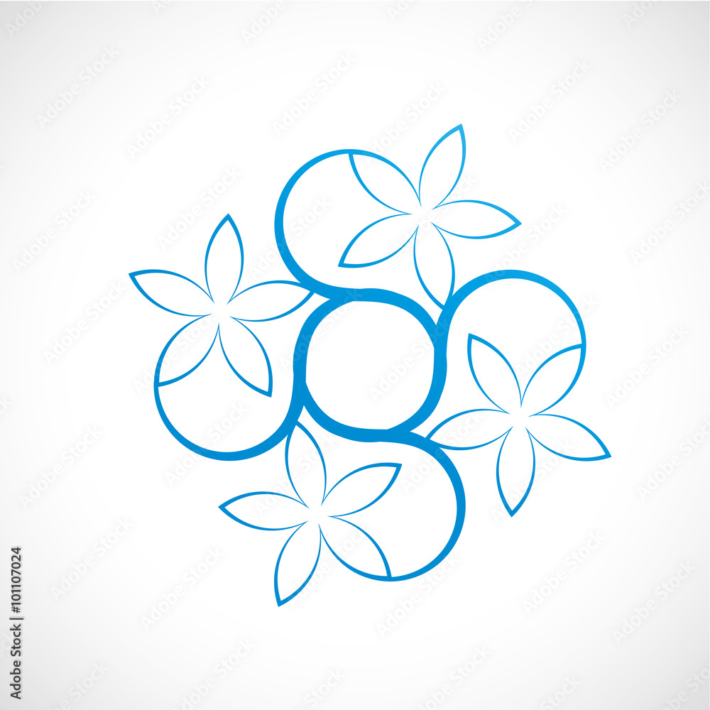 Fototapeta premium carte,affiche décoration fleur