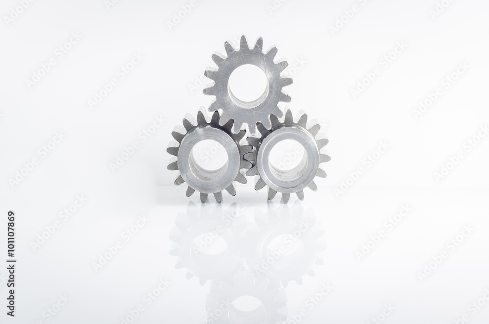 gears on isolated