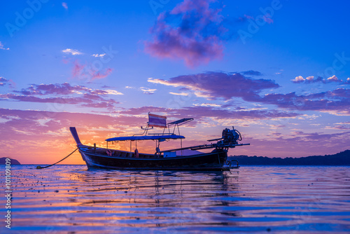 Beautiful sunrise in Rawai Phuket island Thailand